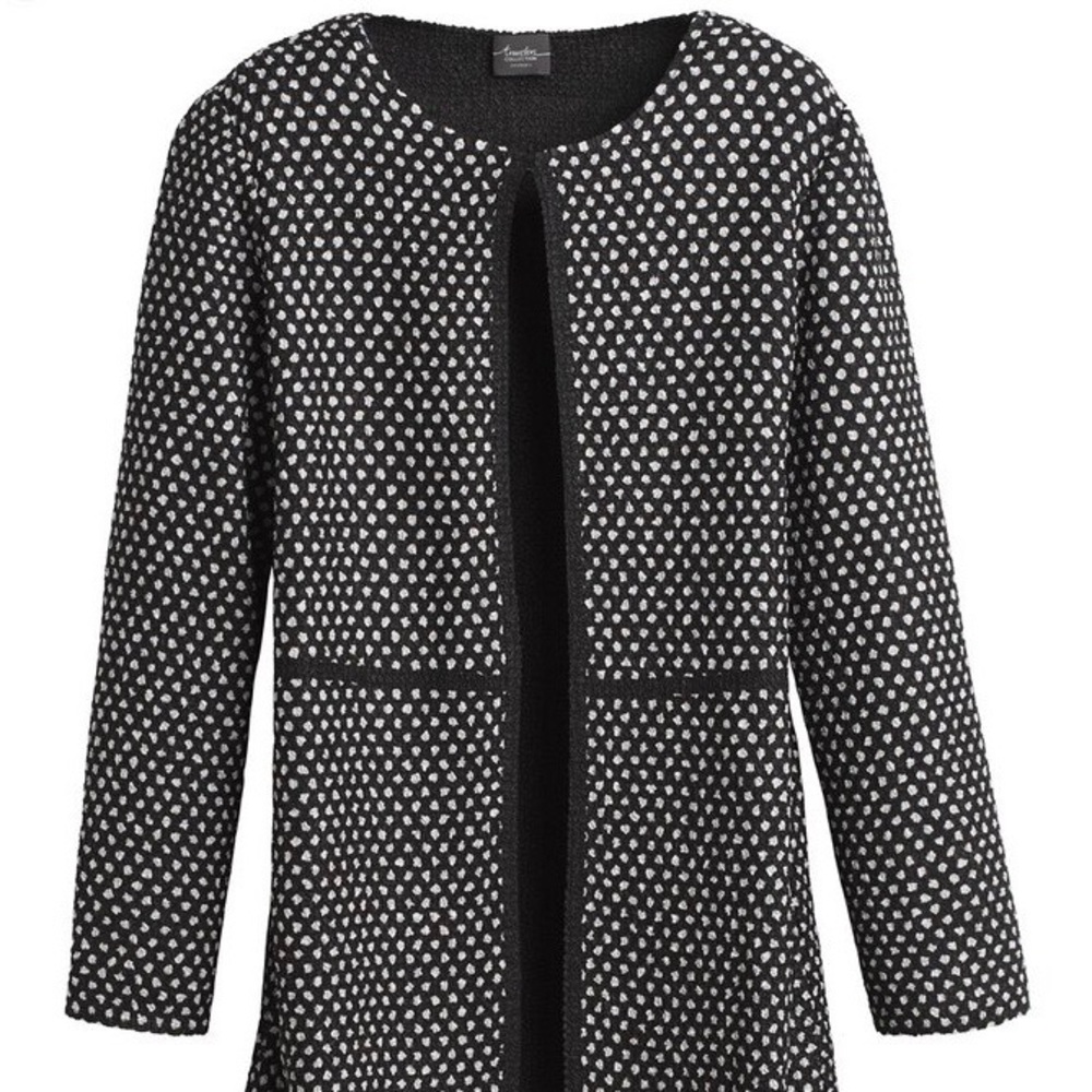 Chico’s Crushed Dot Jacket Size XL